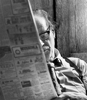 Marshall McLuhan, décembre 1972. Photo : Lou Forsdale