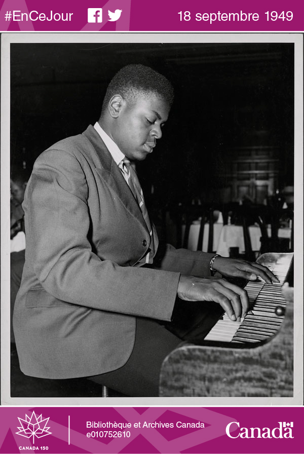 Photo d’Oscar Peterson au piano